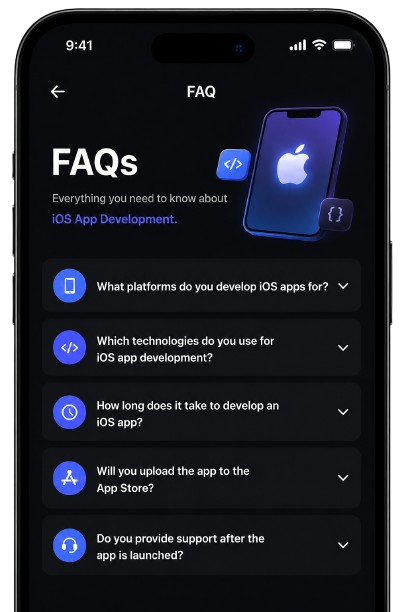 Technofra iOS app development FAQ preview