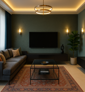 Elegant living room interior design