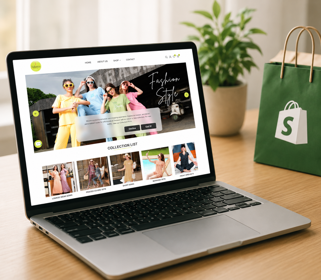 Shopify store visitors supported