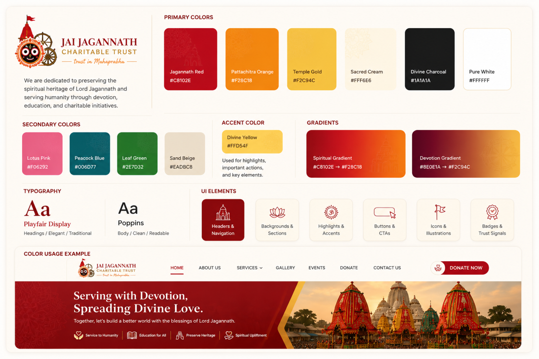 Jai Jagannath website showcase
