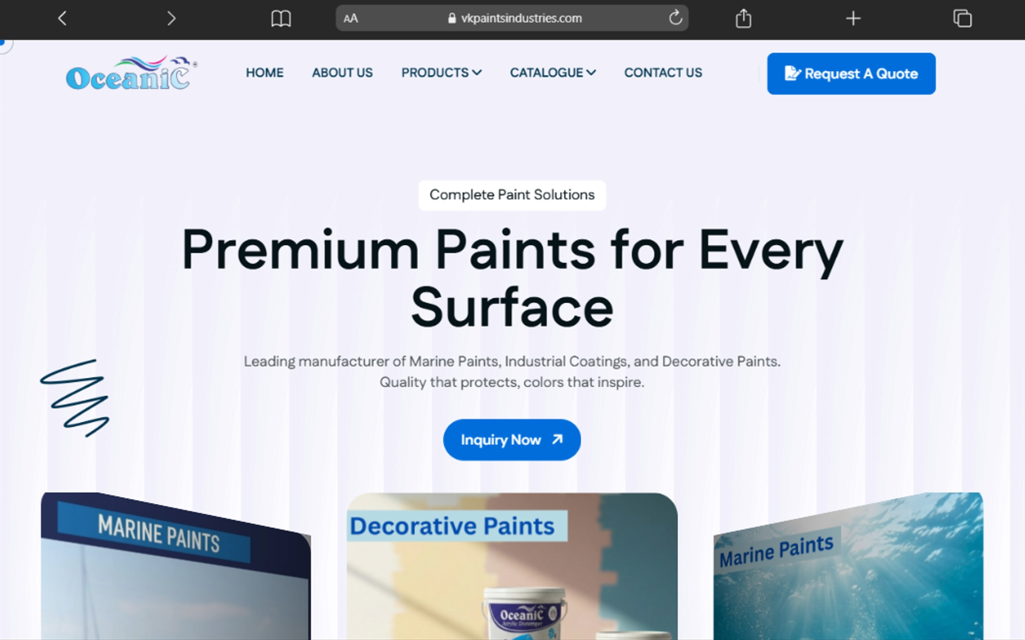 Modern app interface portfolio project