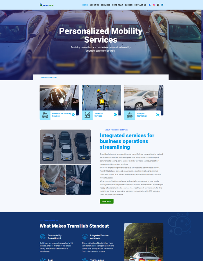 Transhub Tech Shopify store