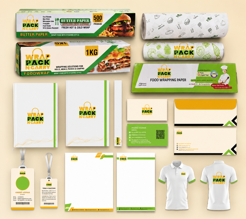 Wrap Pack N Carry stationery design showcase