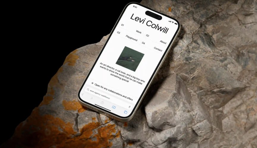 Creative website showcase