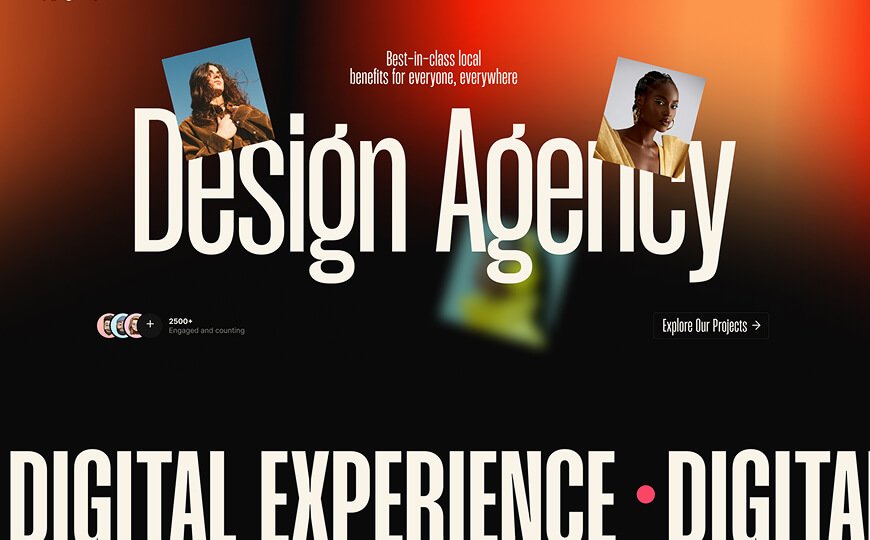 Creative website showcase